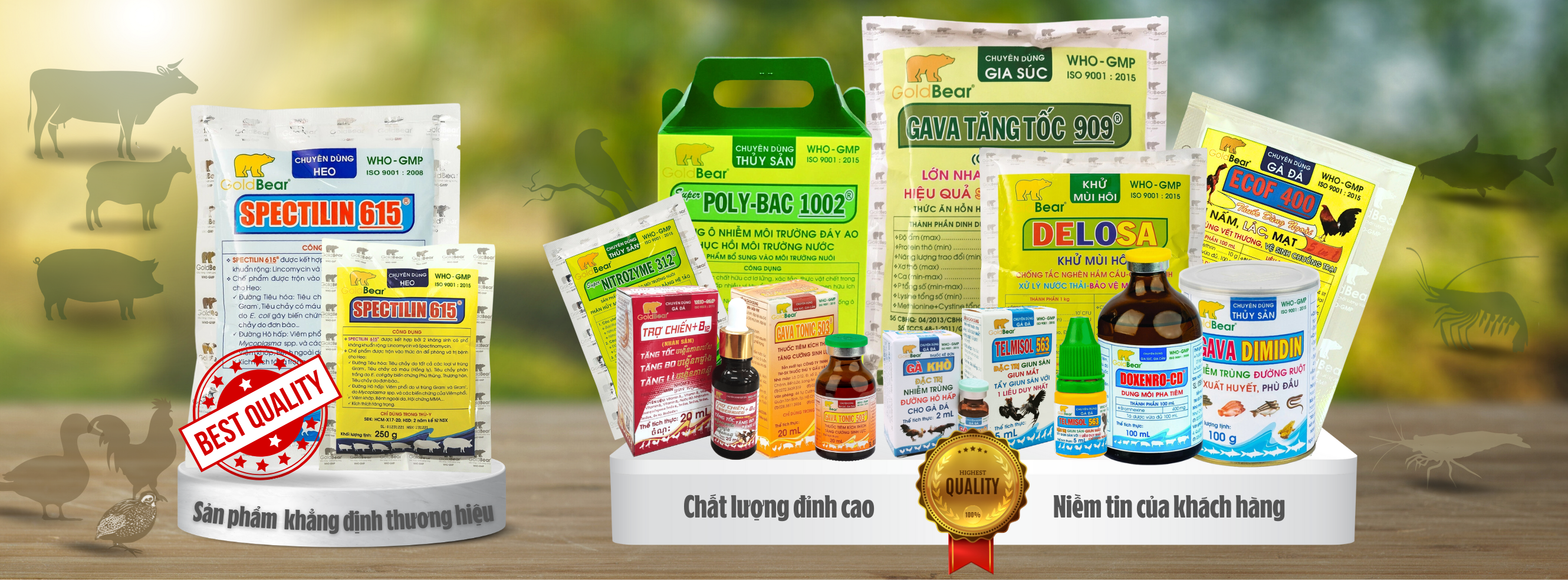 Cover image for THƯƠNG MẠI - SẢN XUẤT THUỐC THÚ Y GẤU VÀNG