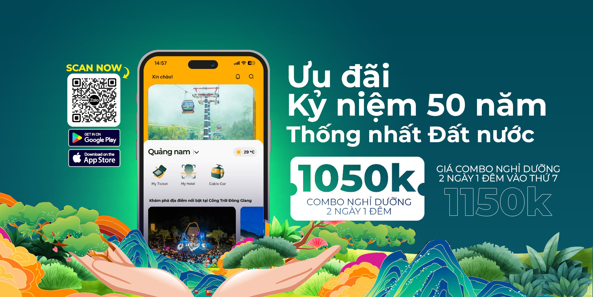 Cover image for Du Lịch Sinh Thái Cổng Trời Đông Giang