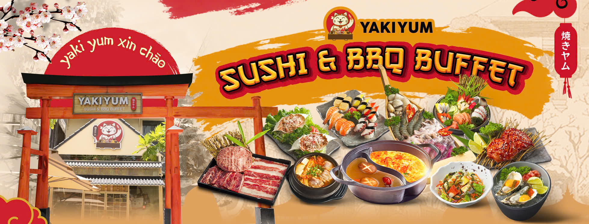 Cover image for Nhà Hàng Yaki Yum Sushi & BBQ Buffet