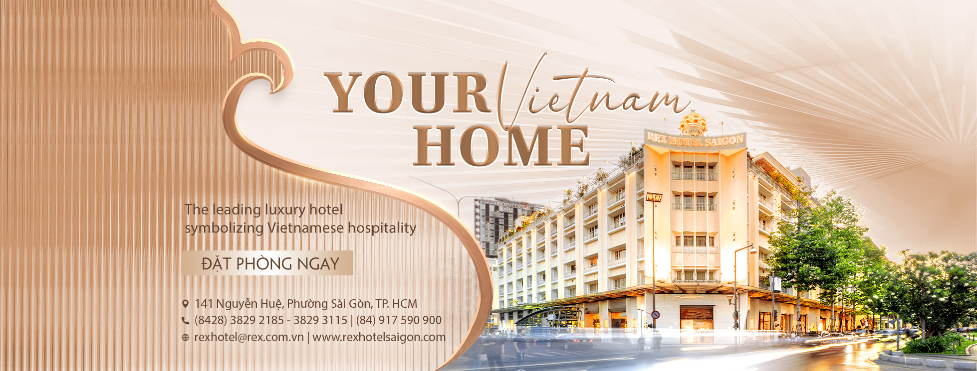 Cover image for Rex Hotel Saigon ( Comos Rex Saigon )