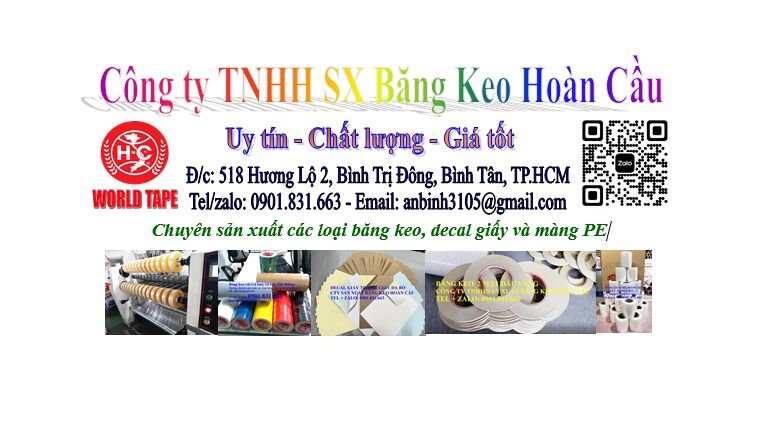 Cover image for SẢN XUẤT BĂNG KEO HOÀN CẦU