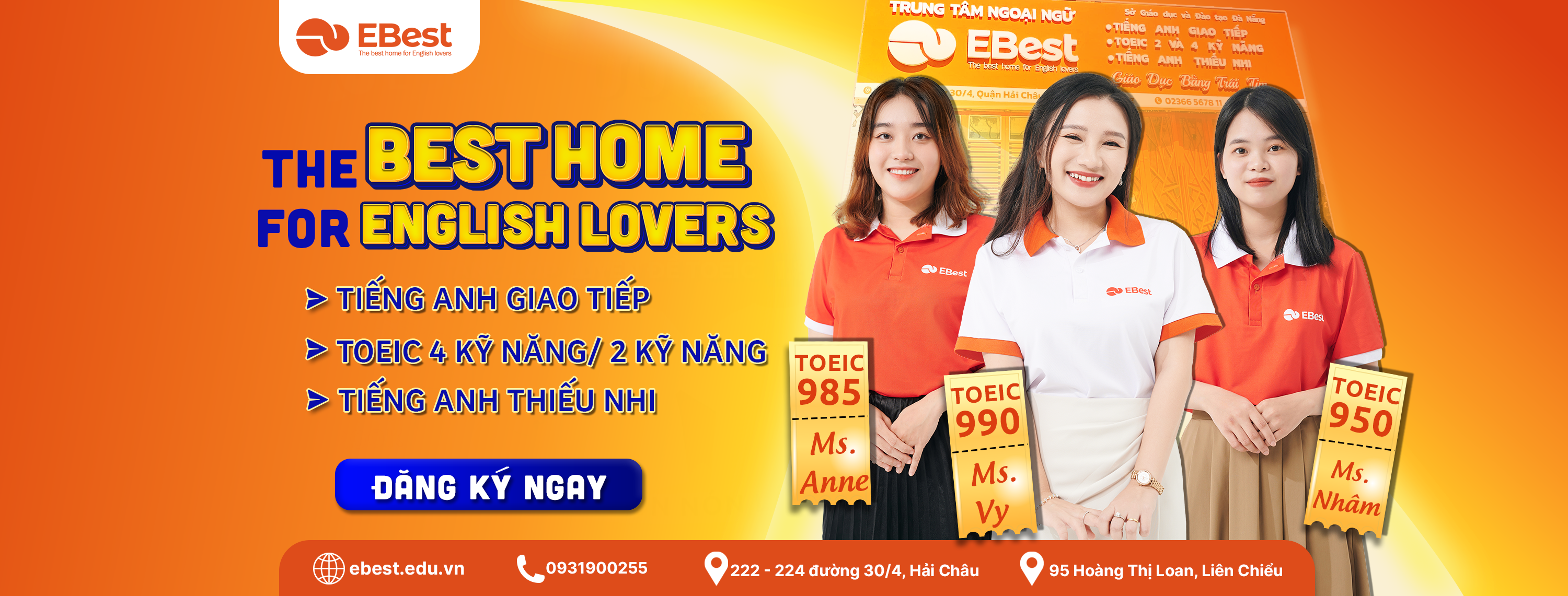 Cover image for Trung Tâm Ngoại Ngữ E-Best English