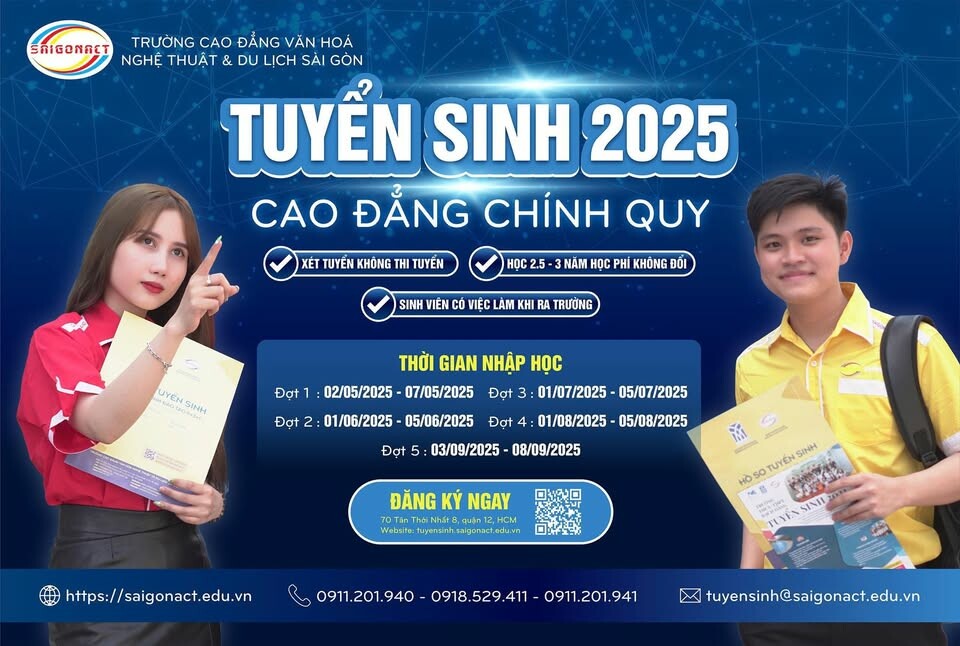 Cover image for Trường Cao Đẳng Văn Hoá Nghệ Thuật Và Du Lịch Sài Gòn (Saigonact)