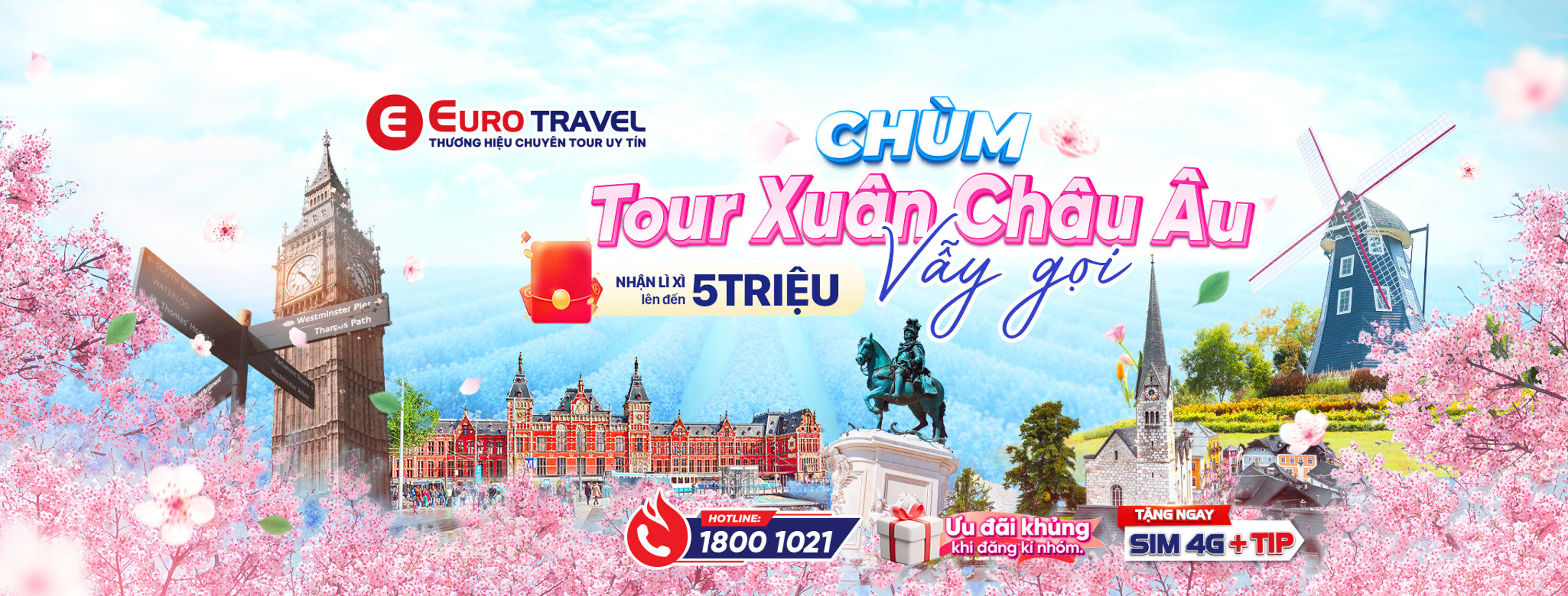 Cover image for Dịch Vụ Du Lịch Châu Âu - Euro Travel