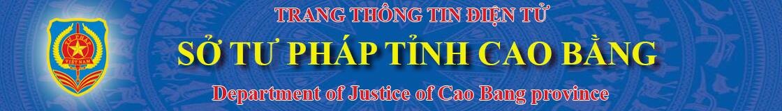 Sở Tư pháp tỉnh Cao Bằng
