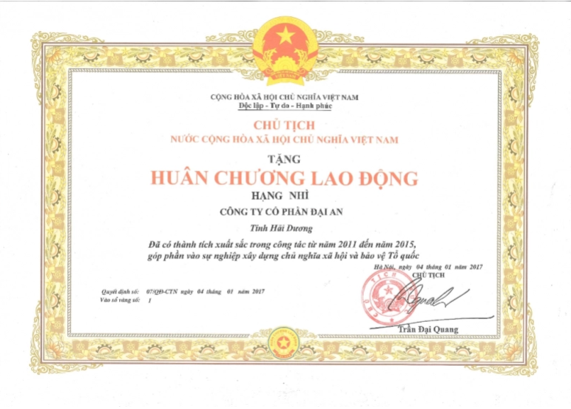 Công Ty Cổ Phần Đại An 1