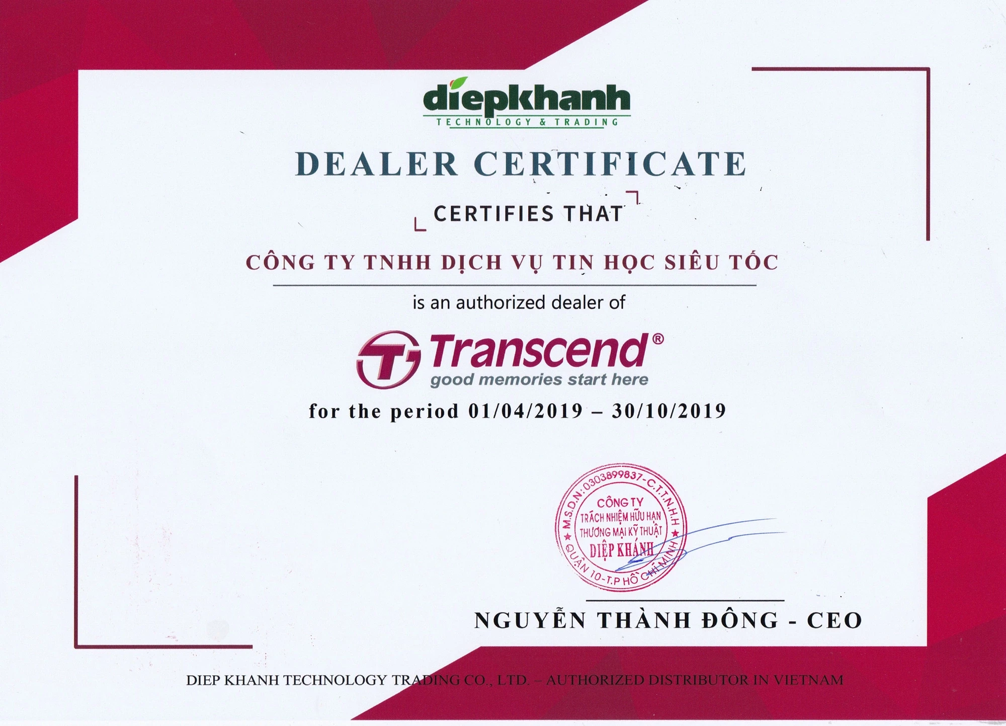 Dịch Vụ Tin Học Siêu Tốc - Memoryzone 10