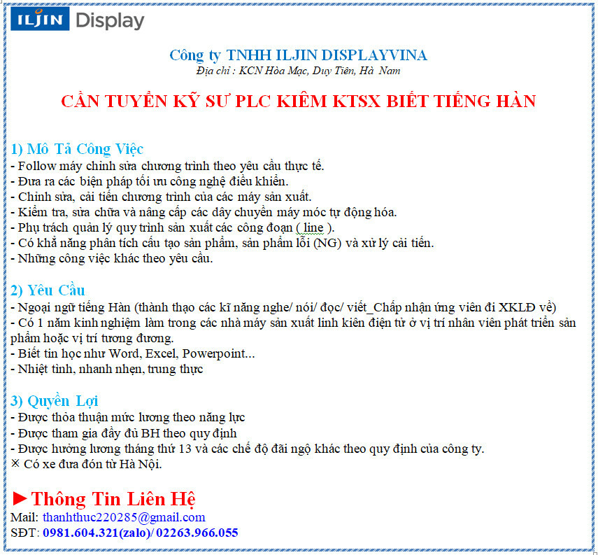 ILJIN DISPLAY VINA 7