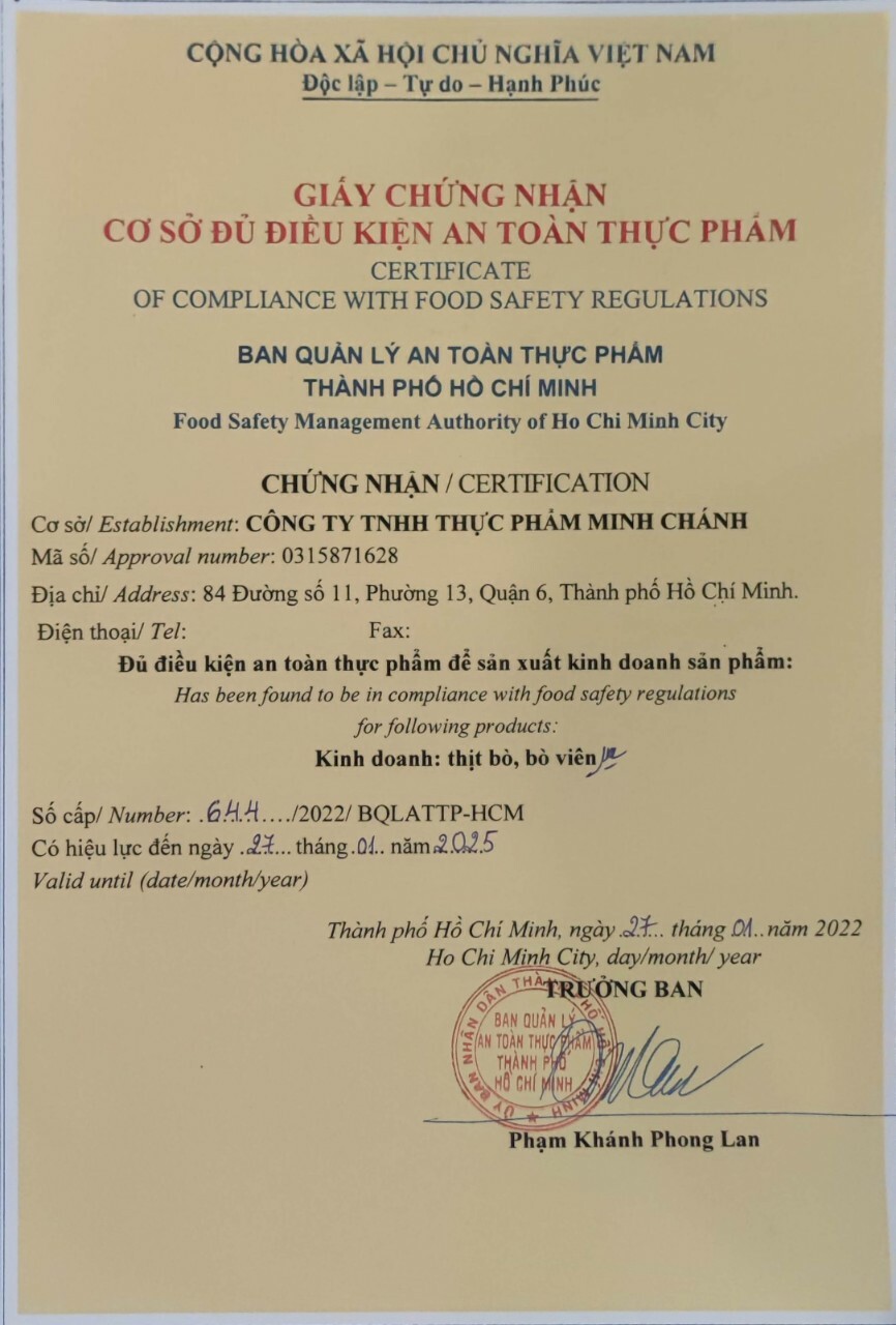 Thực Phẩm Minh Chánh 2