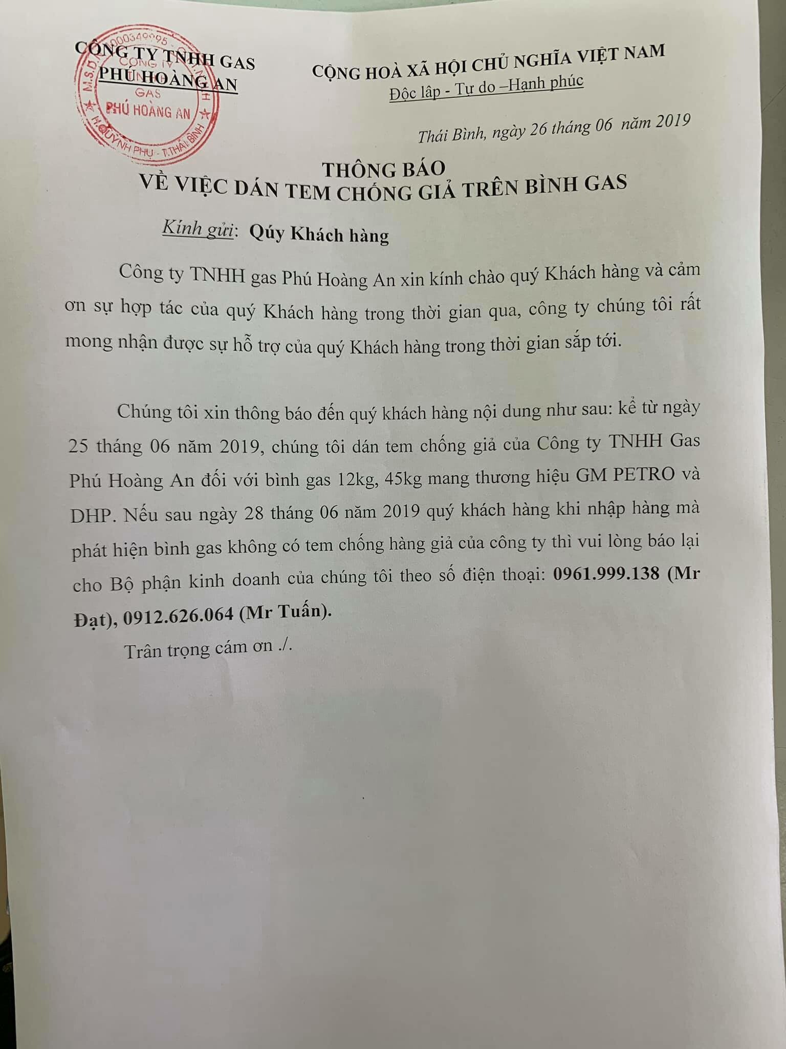 Gas Phú Hoàng An 6