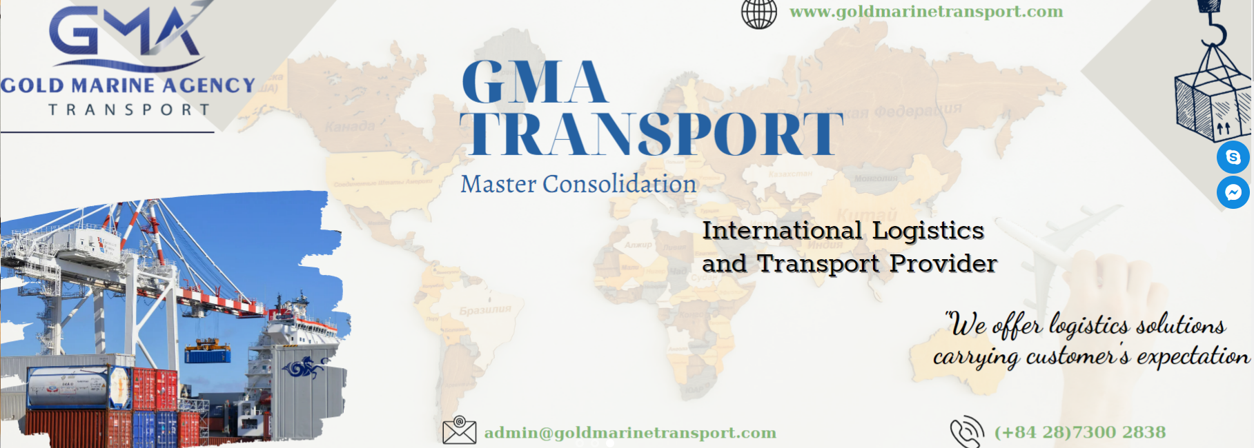 Đại lý vận tải biển GOD - GMA 10