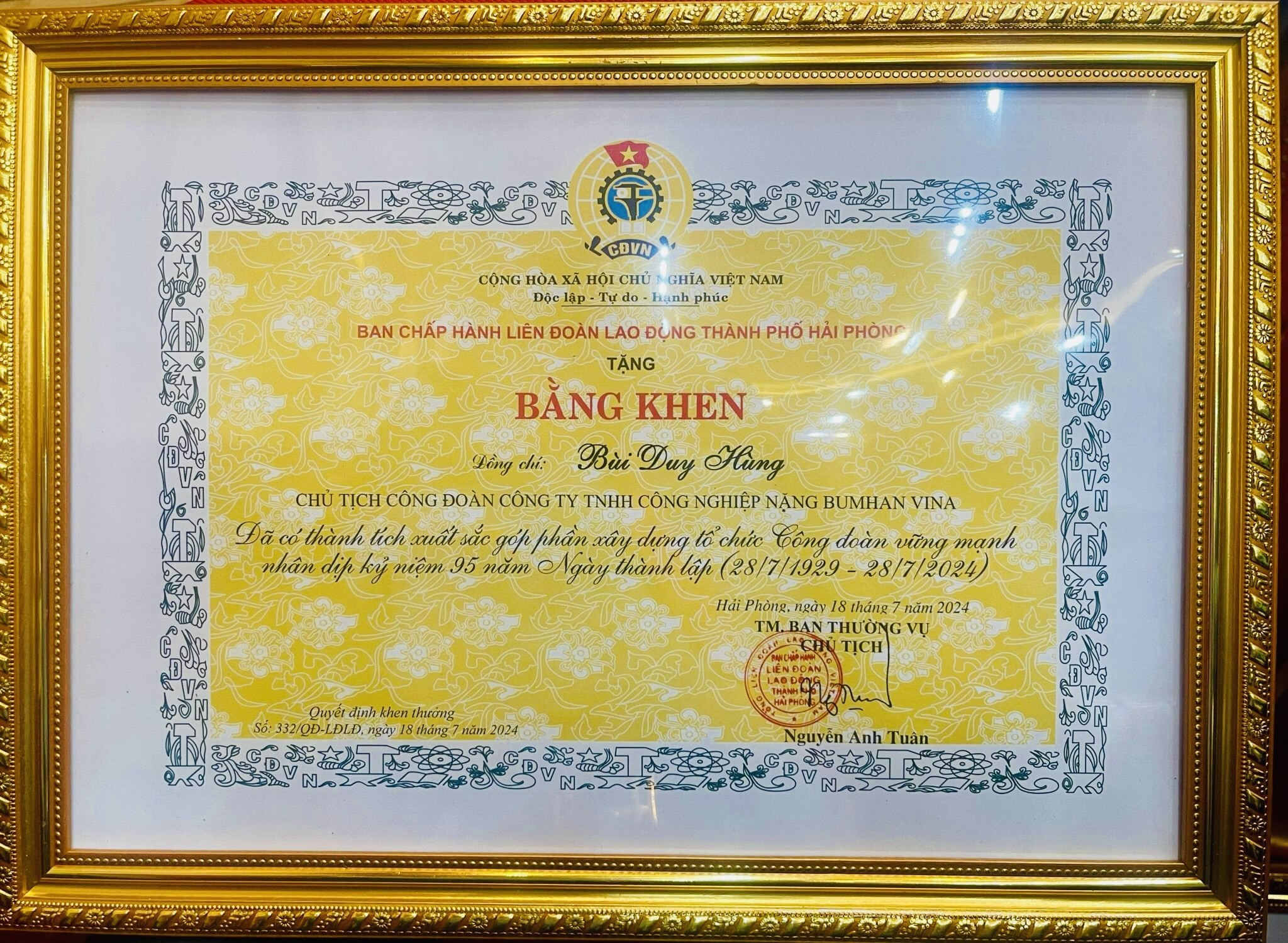 Công Nghiệp Nặng Bumhan Vina 10