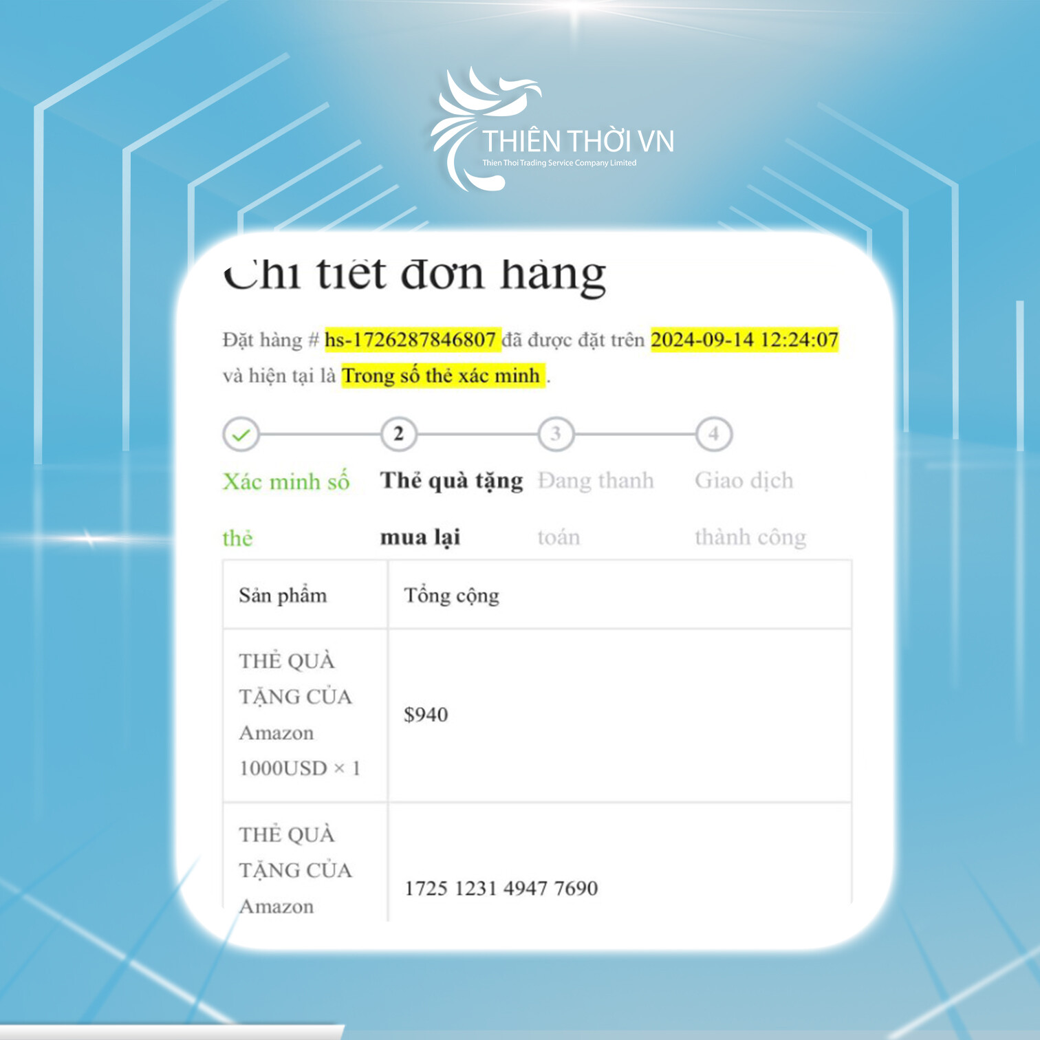THƯƠNG MẠI DỊCH VỤ THIÊN THỜI VIỆT NAM 4