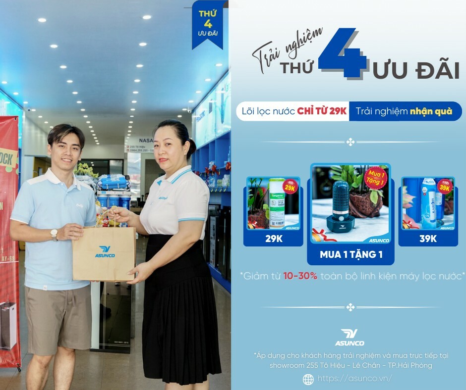 Nasako Việt Nam - Thương hiệu Máy lọc ASUNCO 3