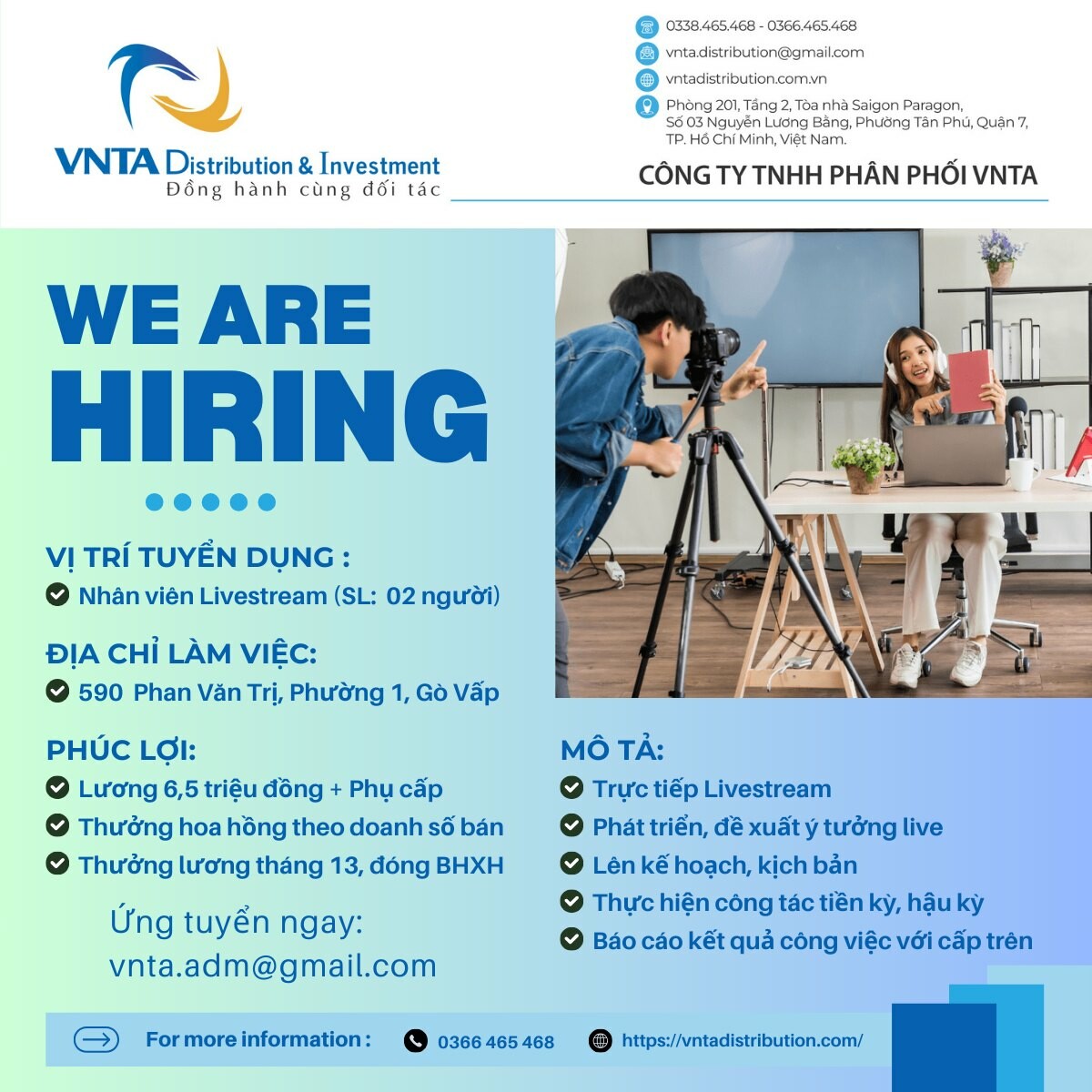 CÔNG TY TNHH PHÂN PHỐI VNTA 2