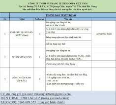 RUNYANG TECHNOLOGY VIỆT NAM 3