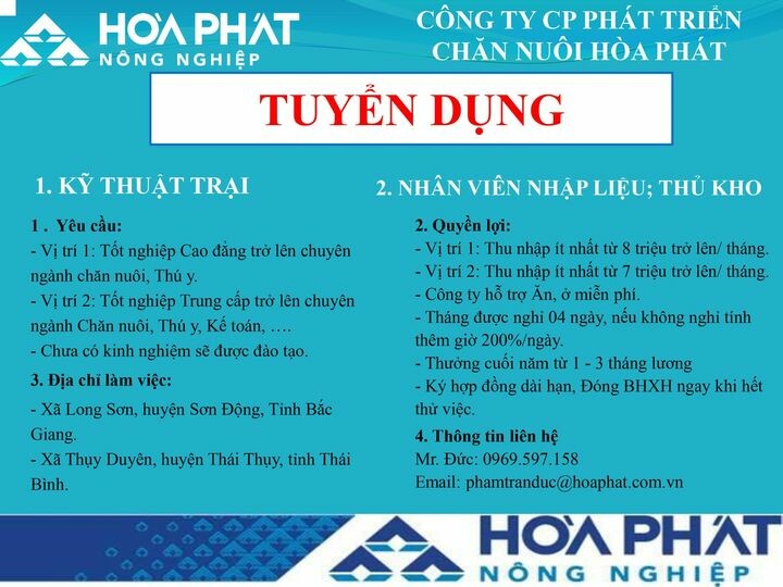 Phát triển Chăn nuôi Hòa Phát 2