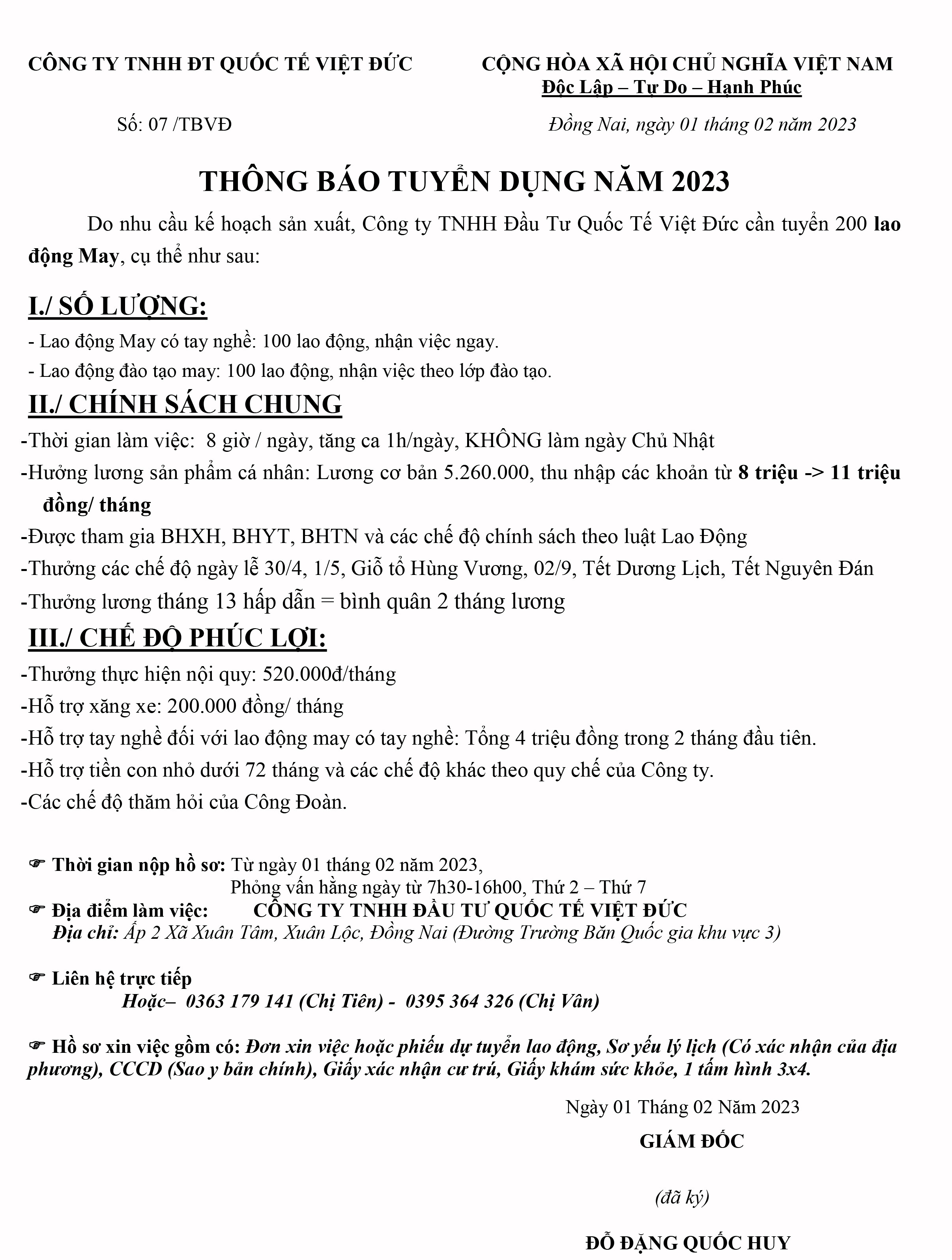 Công ty TNHH Đầu Tư Quốc Tế DTI 4