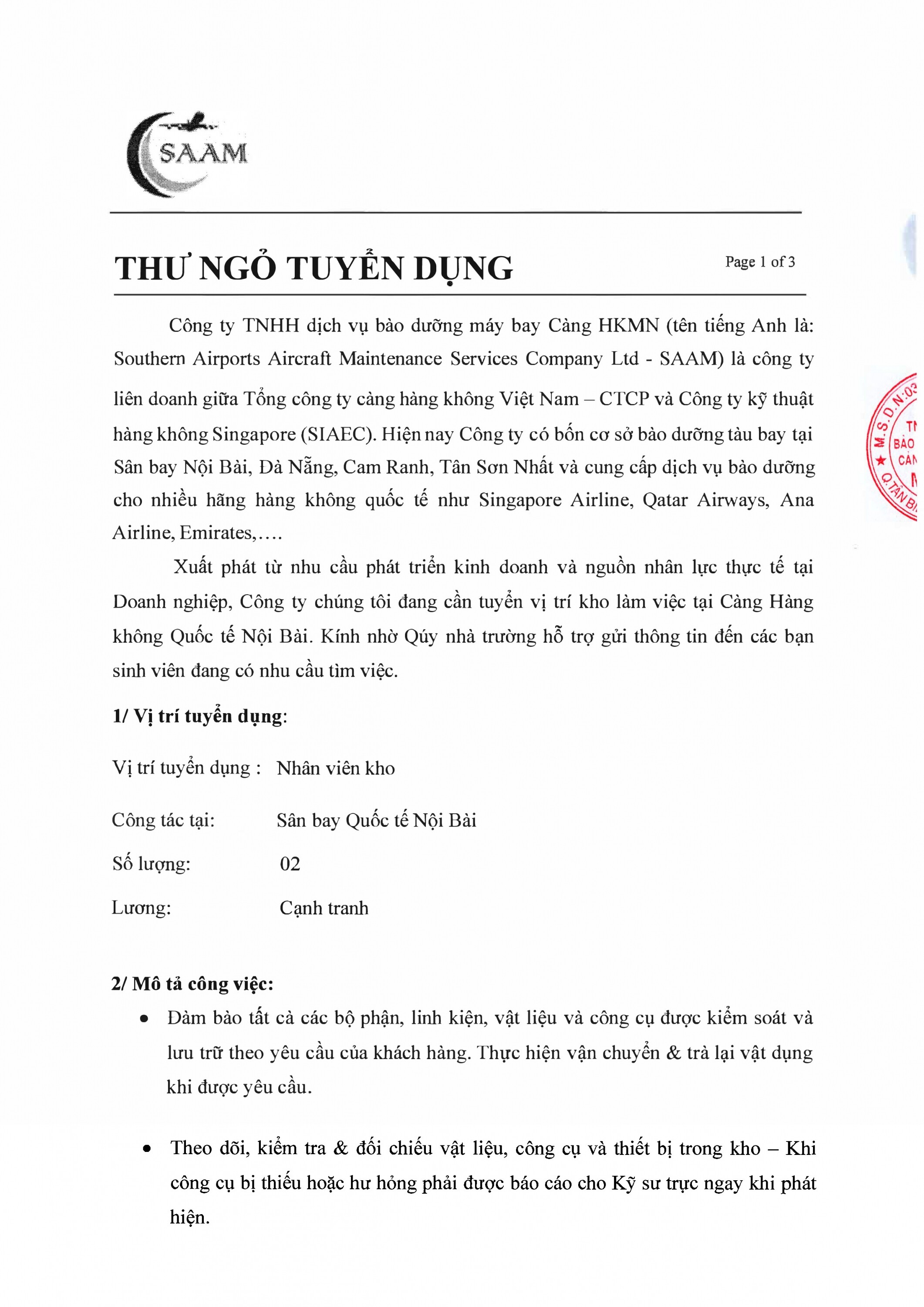 Dịch Vụ Bảo Dưỡng Máy Bay CHKMN 2