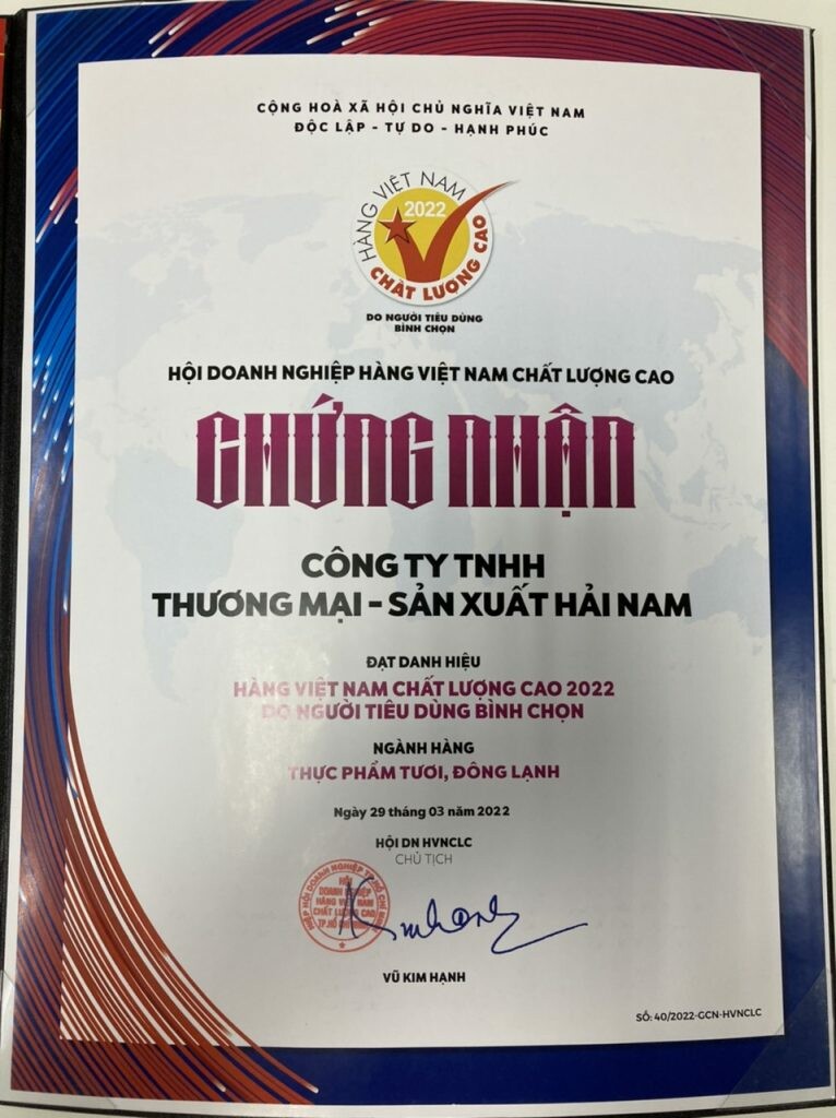 THƯƠNG MẠI SẢN XUẤT HẢI NAM 5