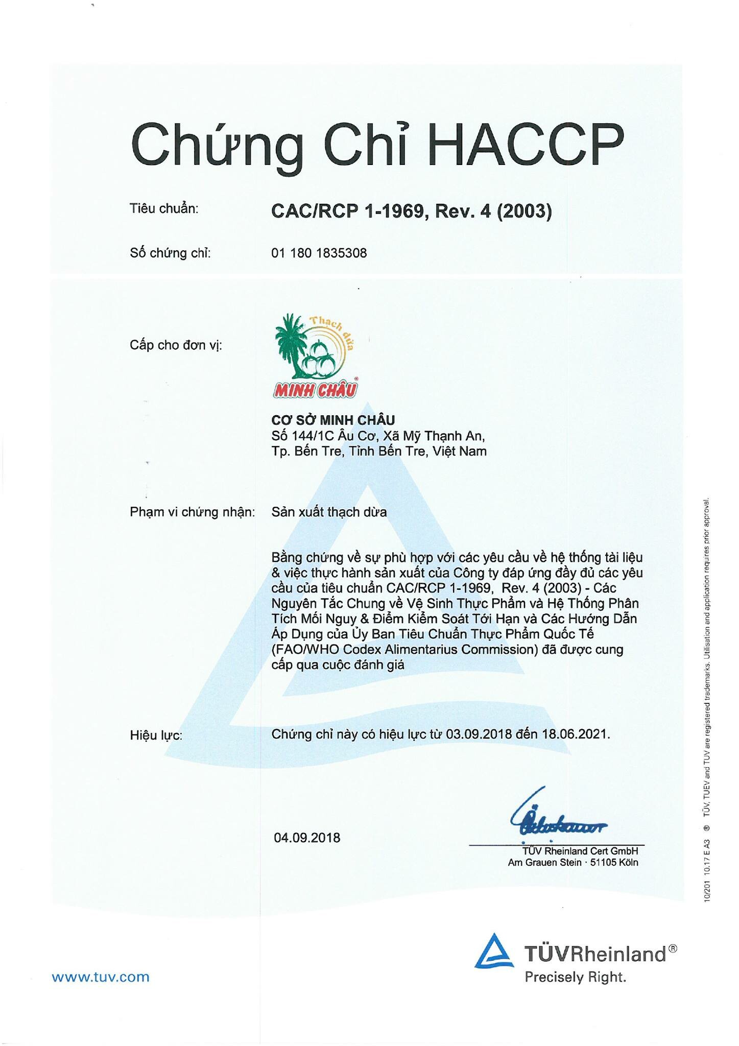 Thạch dừa Minh Châu 5