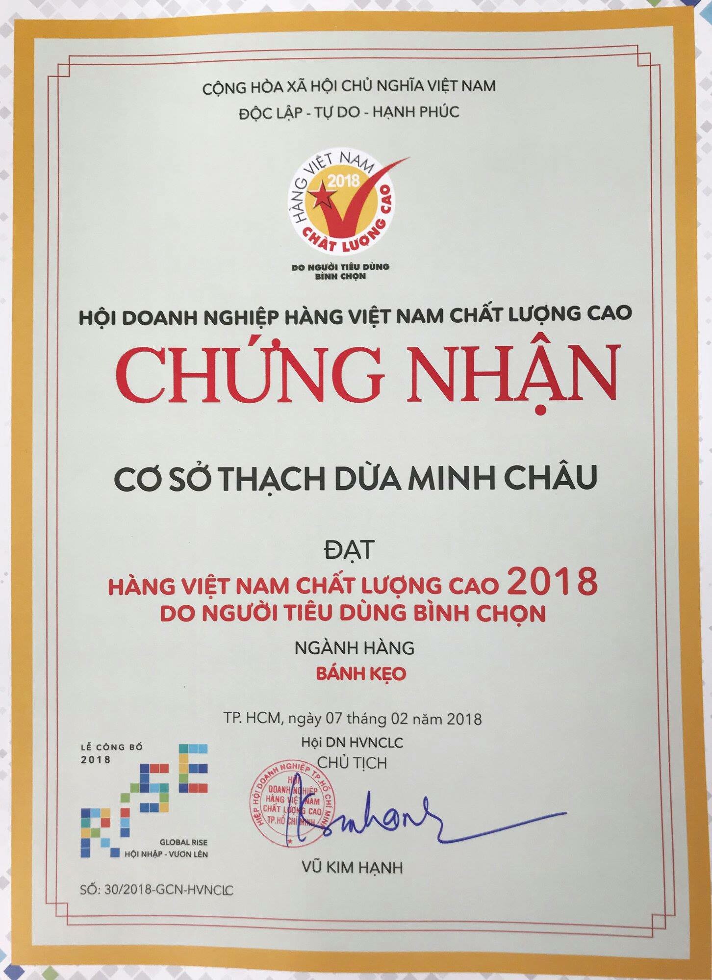 Thạch dừa Minh Châu 3