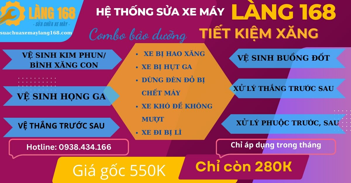 Làng 168 - Sửa Chữa Xe Máy Làng 168 9