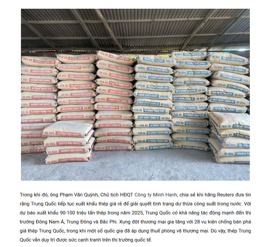 Vật liệu xây dựng MINH HẠNH 10