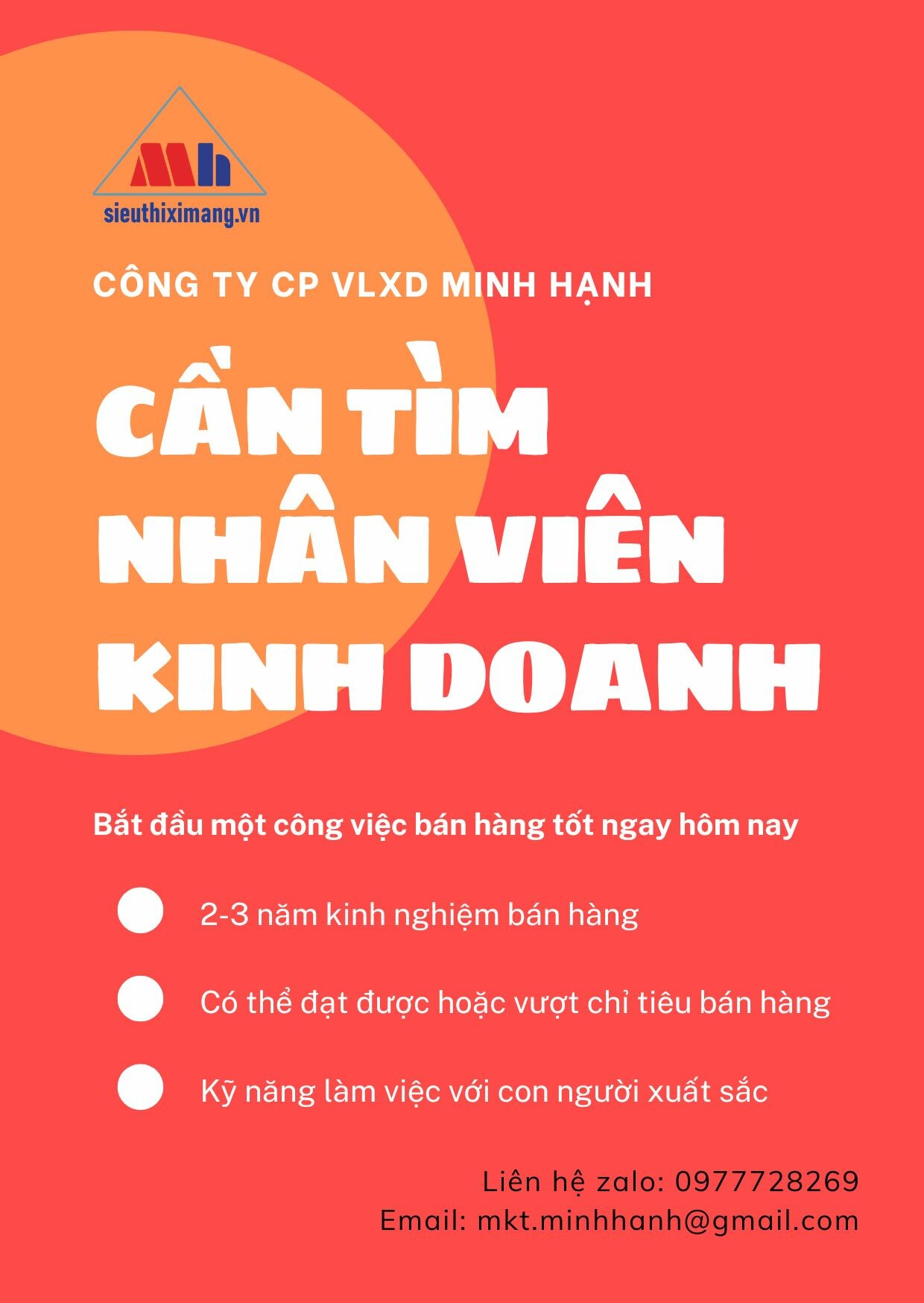 Vật liệu xây dựng MINH HẠNH 9