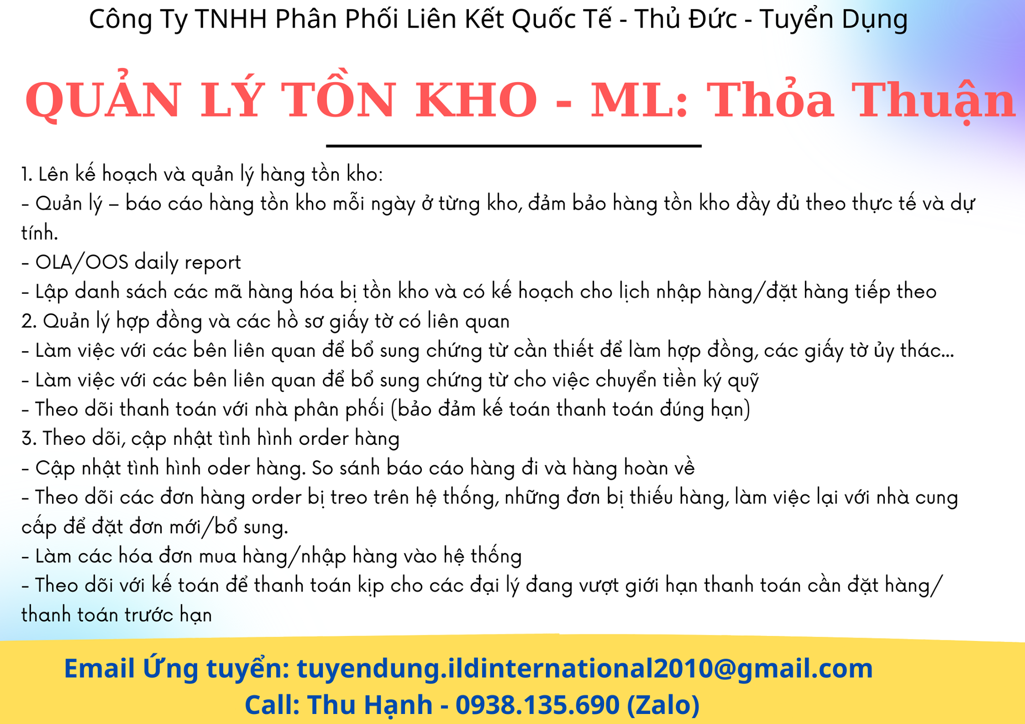 Phân Phối Liên Kết Quốc Tế (ILD) 7