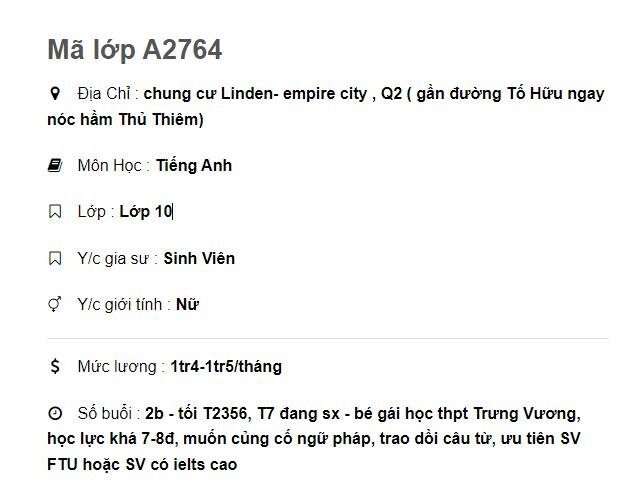 Gia sư Tiên Phong 1