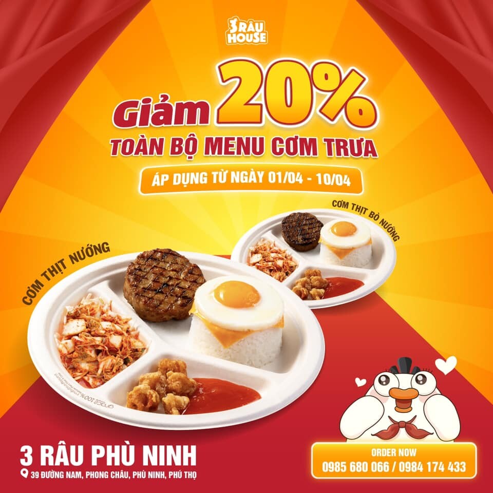 GÀ RÁN PIZZA TRÀ SỮA 3 RÂU 2
