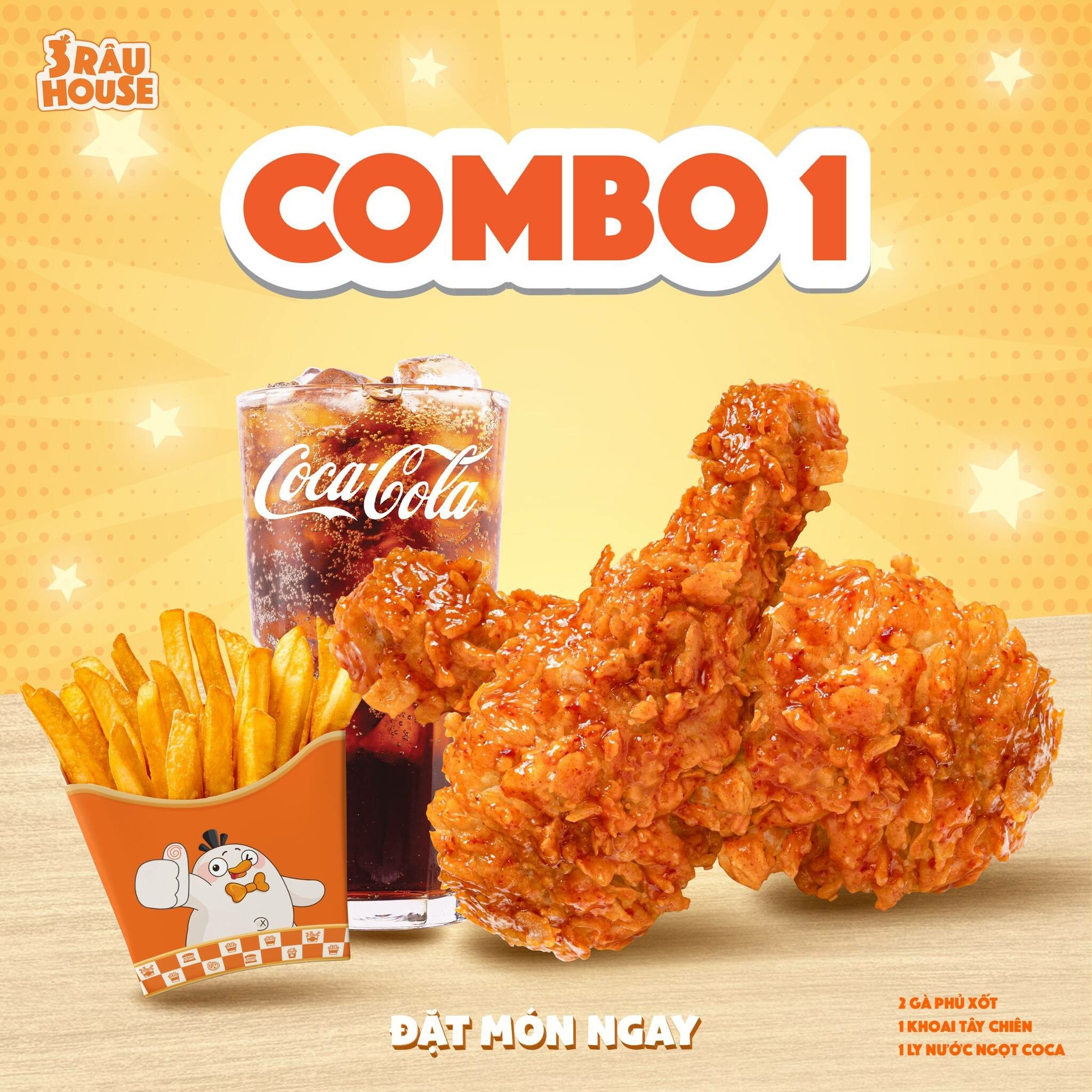 GÀ RÁN PIZZA TRÀ SỮA 3 RÂU 8