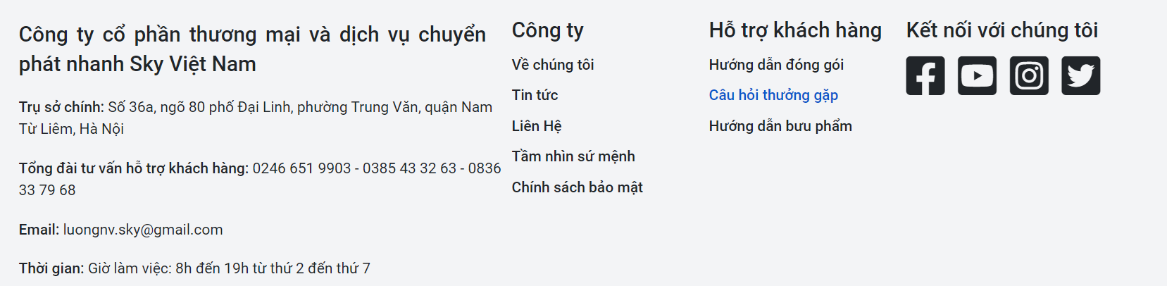Chuyển phát nhanh SKY Việt Nam - SKYTRANS 4