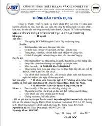 Thiết Bị Lạnh & Cách Nhiệt TST 3