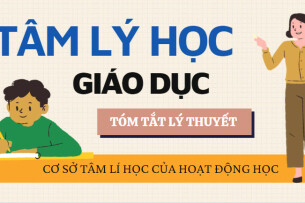 Cơ sở Tâm lí học của hoạt động học | Tóm tắt lý thuyết Tâm lý học giáo dục | HNUE (2025)