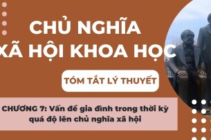 Vấn đề gia đình trong thời kỳ quá độ lên chủ nghĩa xã hội | Tóm tắt lý thuyết Chủ nghĩa xã hội khoa học | DUE (2025)