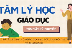 Cơ sở Tâm lý học của giáo dục, đạo đức, thái độ, giá trị và nhân cách | Tóm tắt lý thuyết Tâm lý học giáo dục | HNUE (2025)