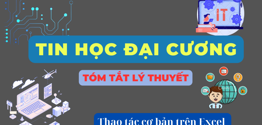Các thao tác cơ bản trong Excel? | Tóm tắt lý thuyết Tin học đại cương | Đại học Kinh Tế, Đại học Đà Nẵng (2025)