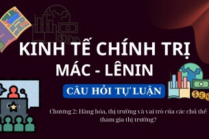 Hàng hóa, thị trường và vai trò của các chủ thể tham gia thị trường? | Câu hỏi tự luận Kinh tế chính trị Mác - Lênin | Học viện ngân hàng (2025)
