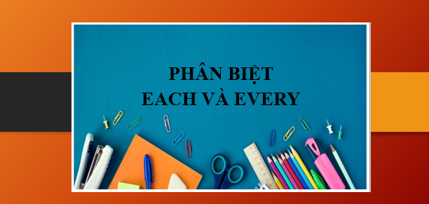 Phân biệt Each và Every | Each và Every là gì - Cách dùng và bài tập vận dụng (2025)