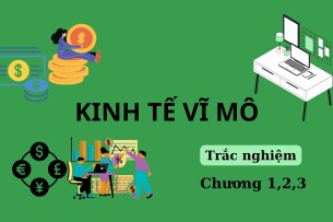 Ngân hàng câu hỏi trắc nghiệm Kinh tế vĩ mô Chương 1,2,3 (có đáp án) | Đại học Tôn Đức Thắng (2025)