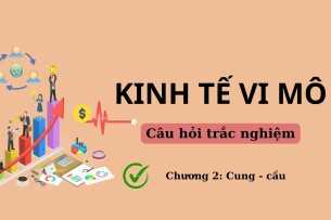 64 Câu hỏi trắc nghiệm về CUNG - CẦU (có đáp án) | Đề cương ôn tập môn Kinh tế vi mô (2025)
