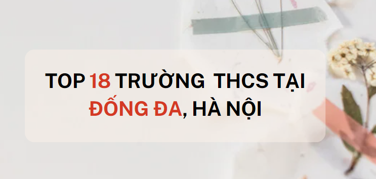 Top 18 trường THCS chất lượng quận Đống Đa, Hà Nội (2025)