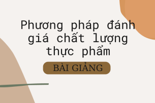 Bài giảng PPT (Power Point) học phần Phương pháp đánh giá chất lượng thực phẩm | SLIDE | Đại học Bách Khoa Hà Nội (2025)
