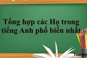 Tổng hợp các họ trong tiếng Anh phổ biến nhất (2025)