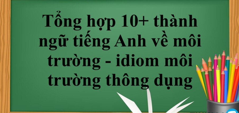 Tổng hợp 10+ thành ngữ tiếng Anh về môi trường - idiom môi trường thông dụng (2025)