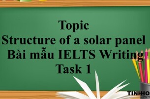 Topic: structure of a solar panel | Bài mẫu IELTS Writing Task 1 (2025)