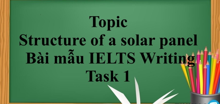 Topic: structure of a solar panel | Bài mẫu IELTS Writing Task 1 (2025)