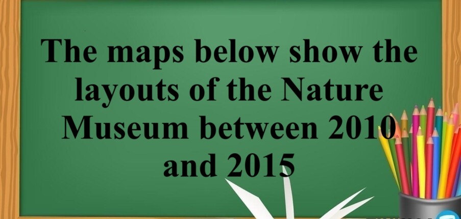 The maps below show the layouts of the Nature Museum between 2010 and 2015 -  Đề Thi Thật IELTS Writing Task 1&2 29/10/2022